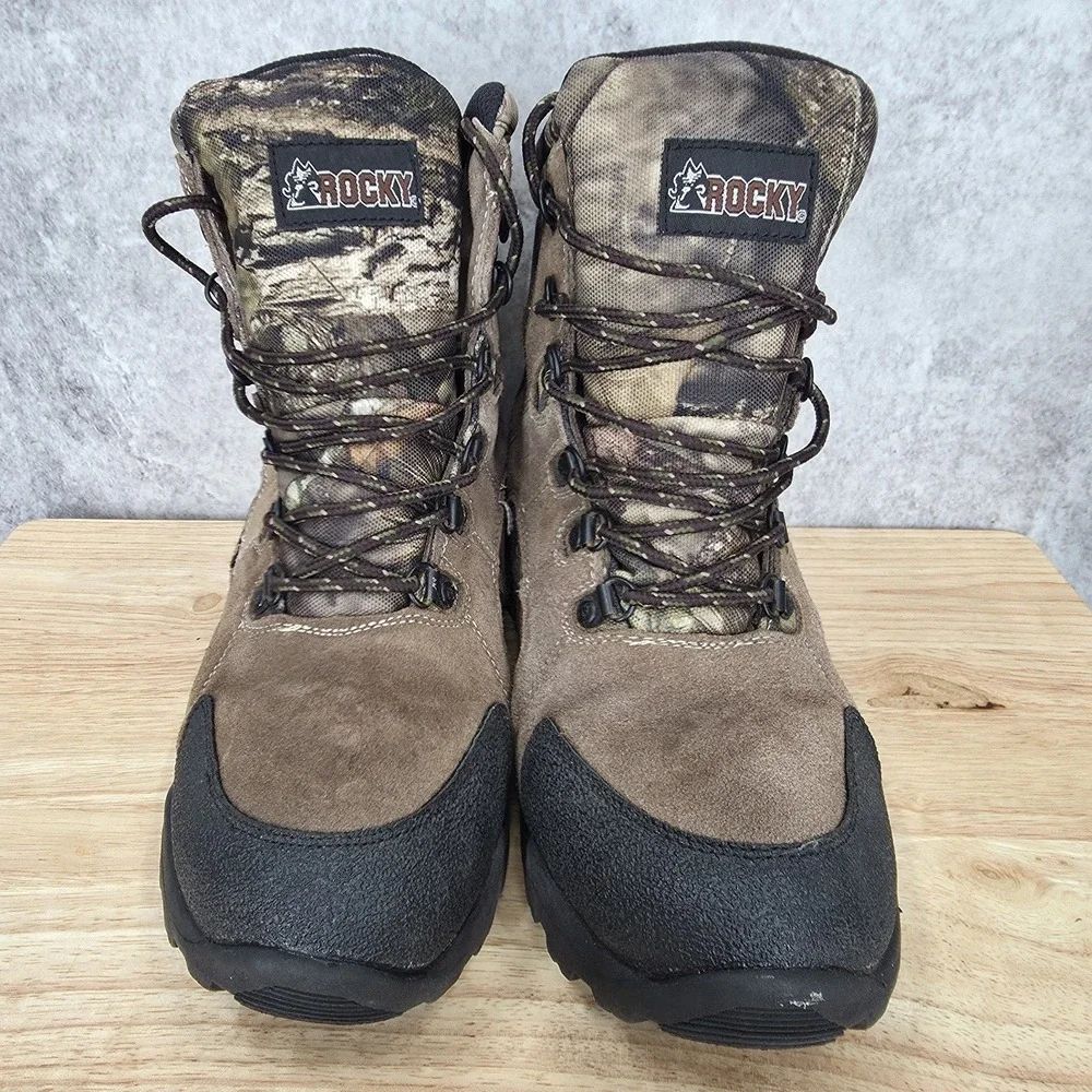 Rocky Boots Boys 6 M Brown Camo Hunting Waterproof 800G Insulated‎ Outdoors